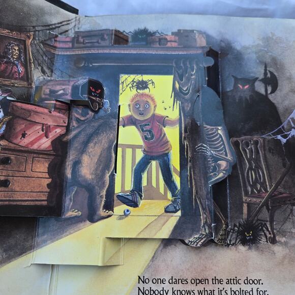 Some Bodies in the Attic Keith Mosely Scary Pop-Up Book *read* - Picture 8 of 8